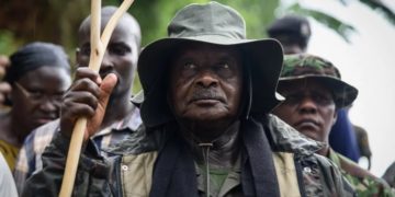 Yoweri Museveni in jungle