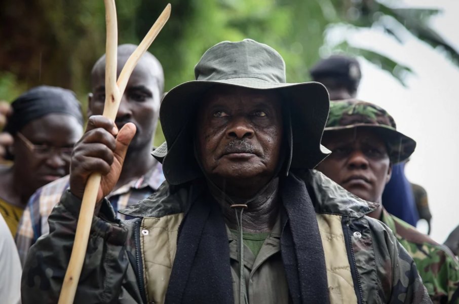 Yoweri Museveni in jungle