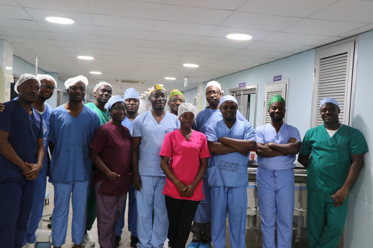 Doctors perform surgery in Ghana