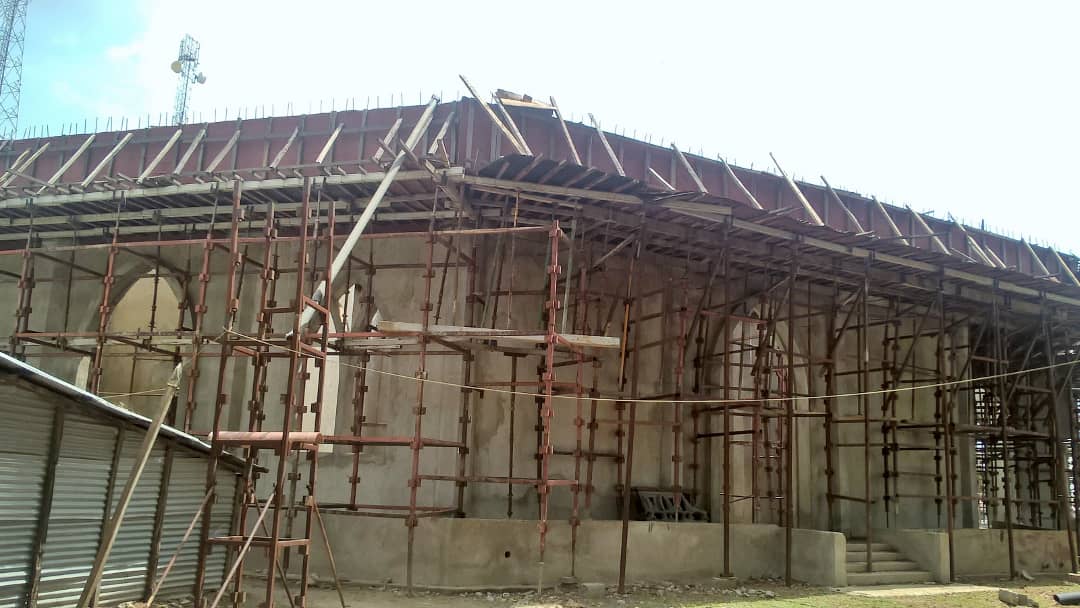 Building in Kanilai village Gambia