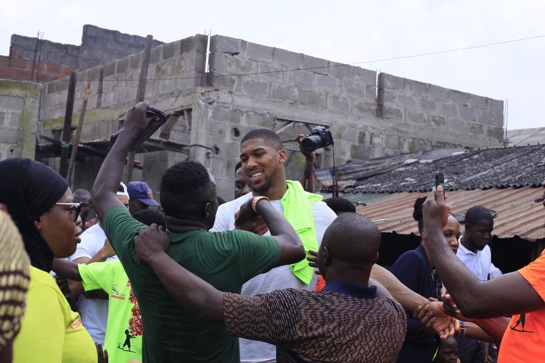 Anthony Joshua at Fela Kuti Shrine