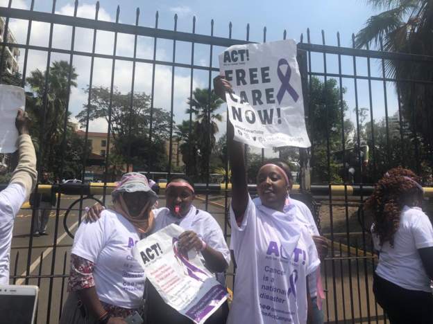 Cancer in Kenya protest