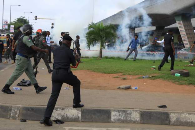 RevolutionIsNow protesters