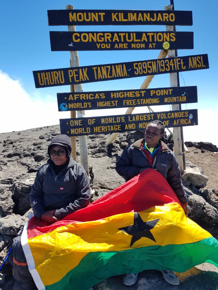 Woman climbs Kilimanjaro