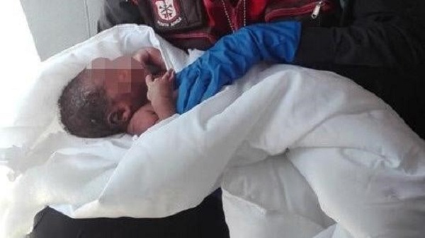 Newborn baby thrown out