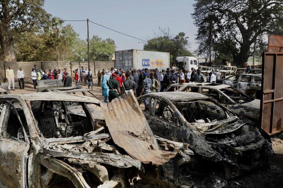 Some cars burnt in Fire