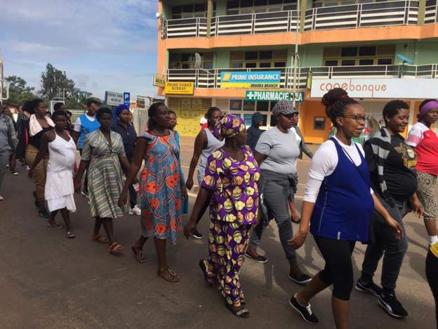 Pregnant women exercise in Rwanda