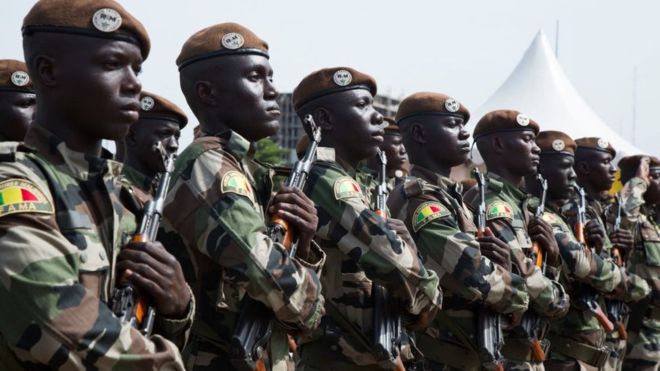 Soldiers in Mali