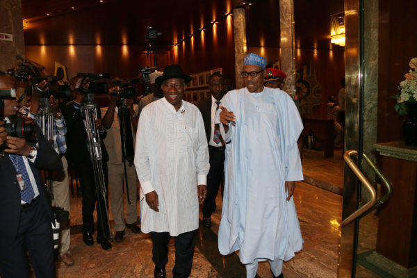 Buhari meets Jonathan