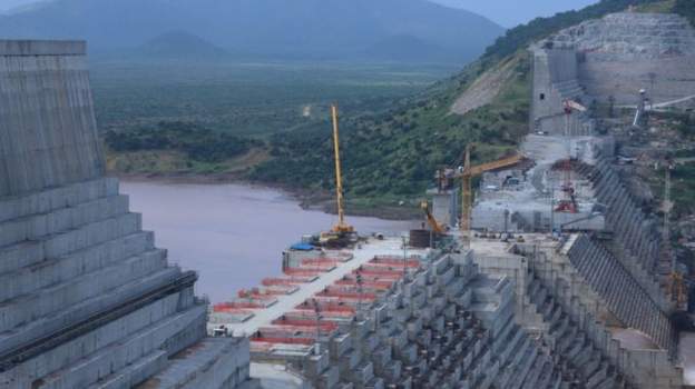 Mega dam on river nile