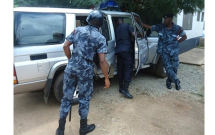 Ghana police Indians seized