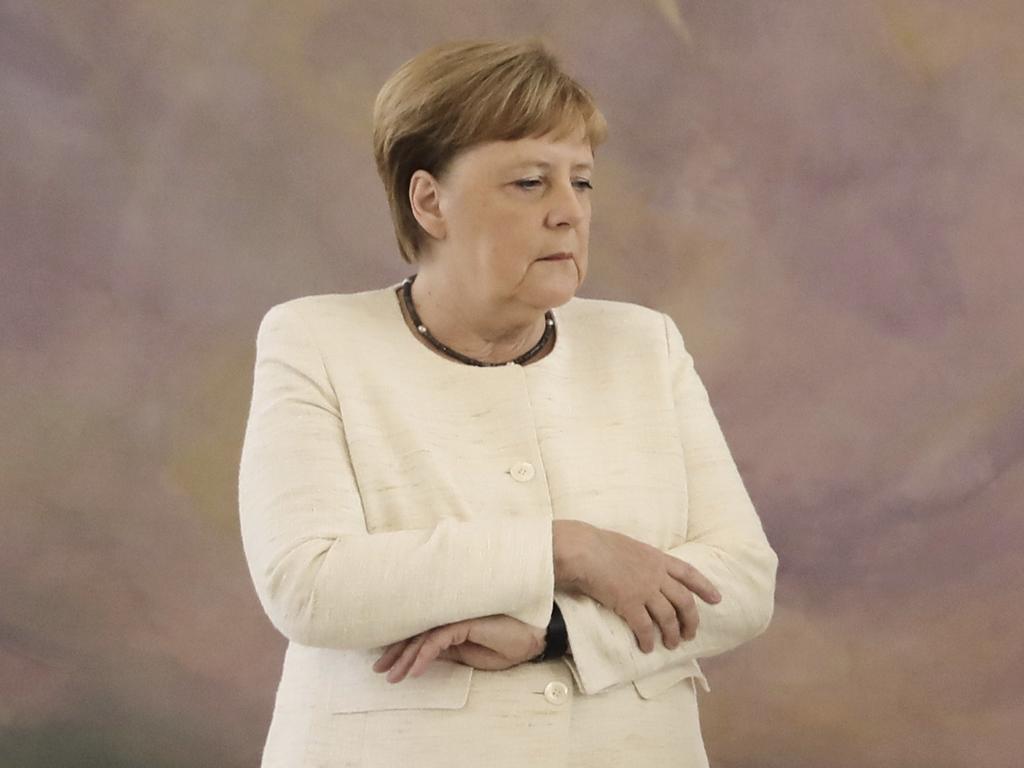 Angela Merkel shakes