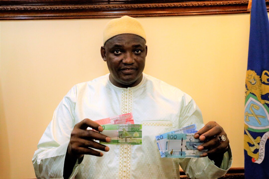 Gambia new bank notes