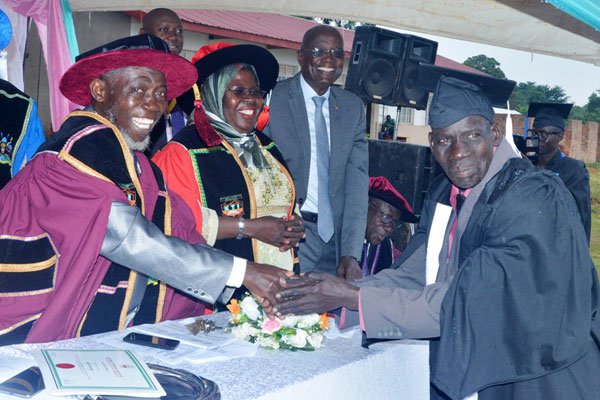 75 year old graduate Uganda