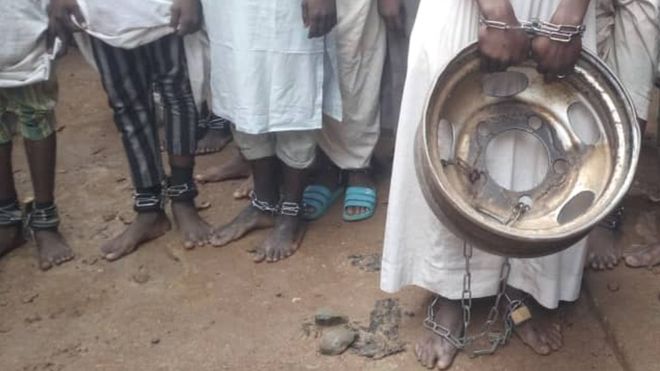 Kids in slave school in Nigeria