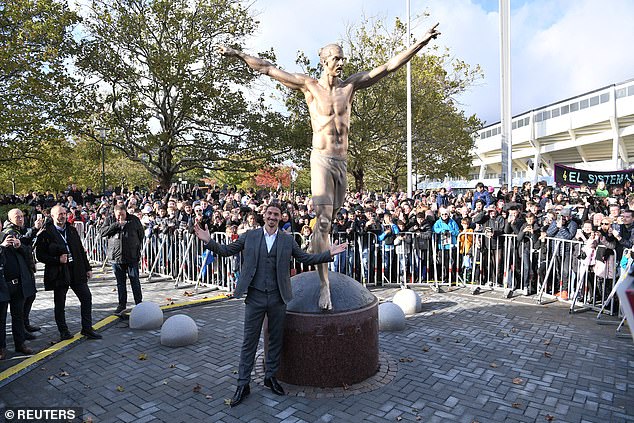 Zlatan statue