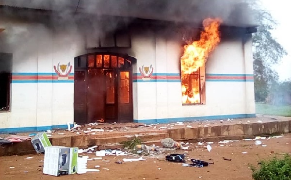 UN building in DR Congo torched