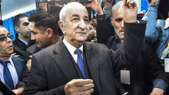 Algerian president Abdelmadjid Tebboune