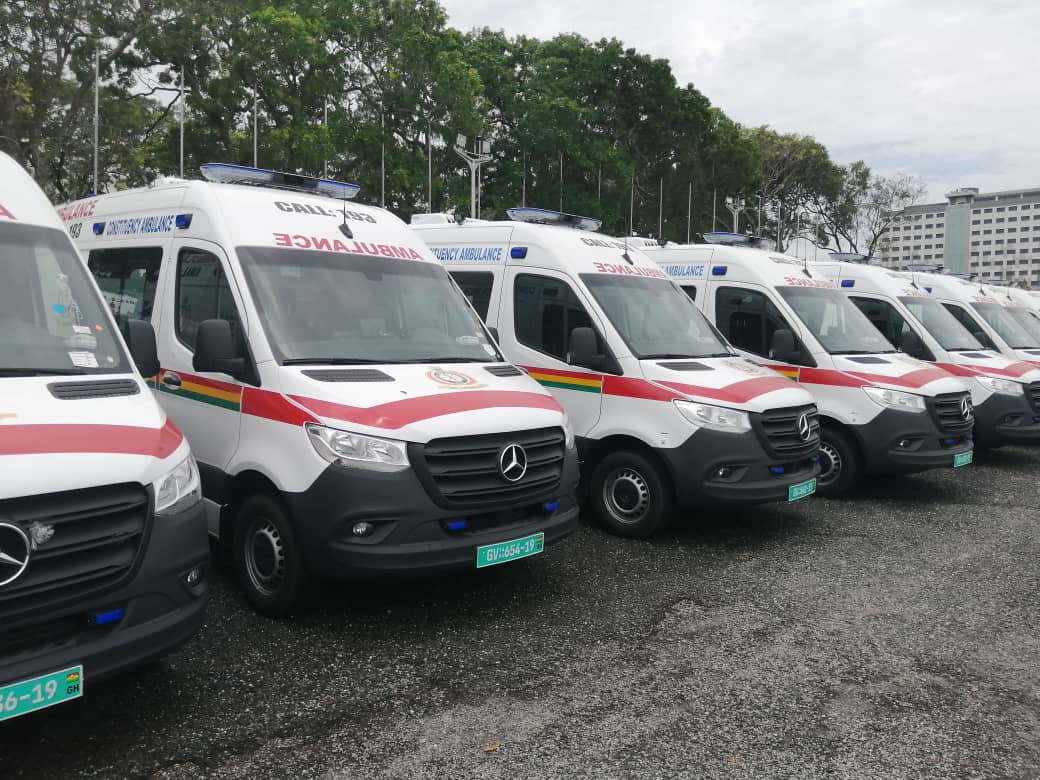 Ambulances parked in Ghana