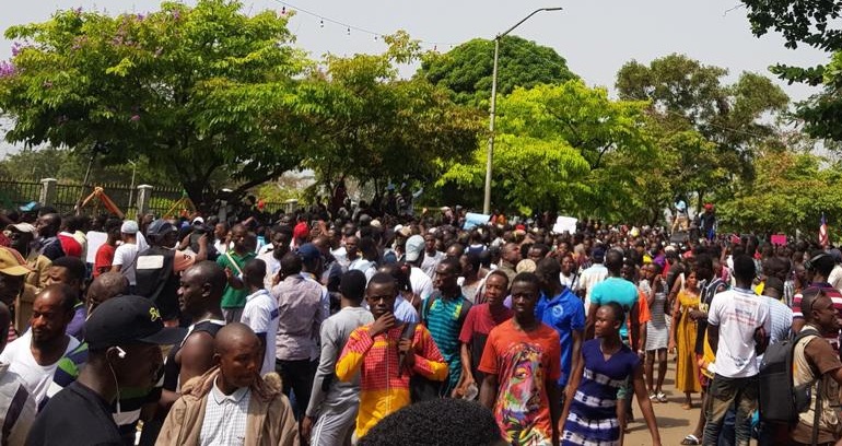 Liberians protest