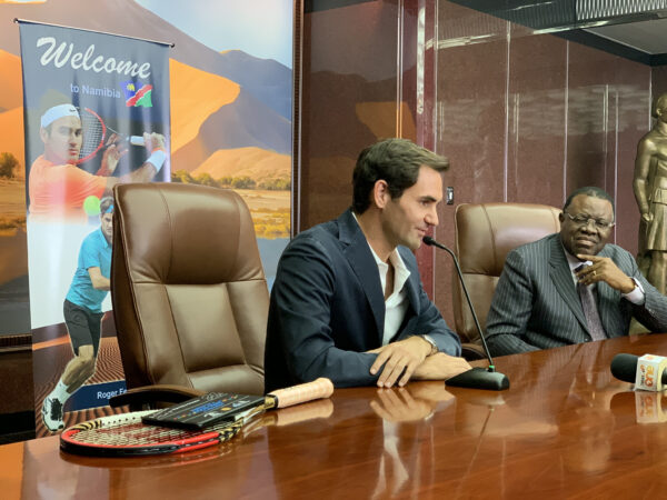 Roger Federer in Namibia